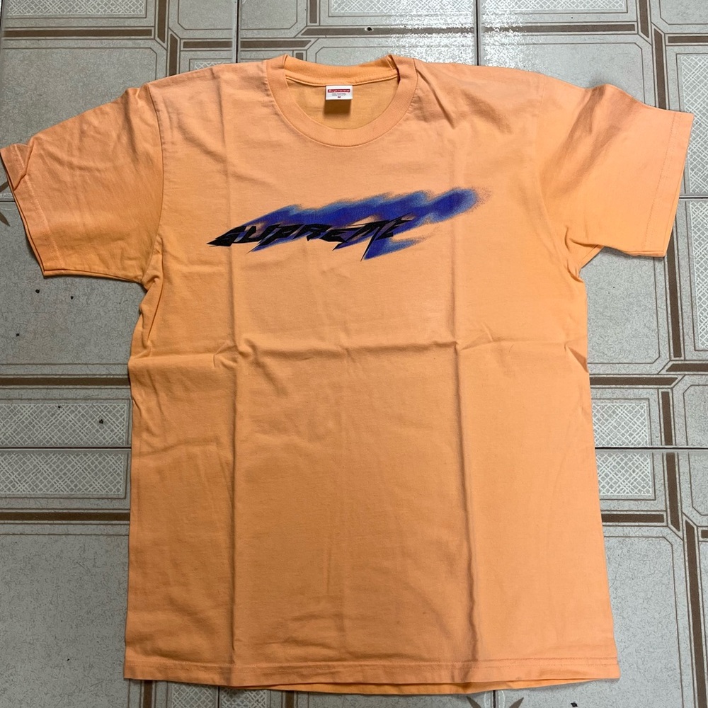 Men's SUPREME Peach Graphic Crewneck T-Shirt